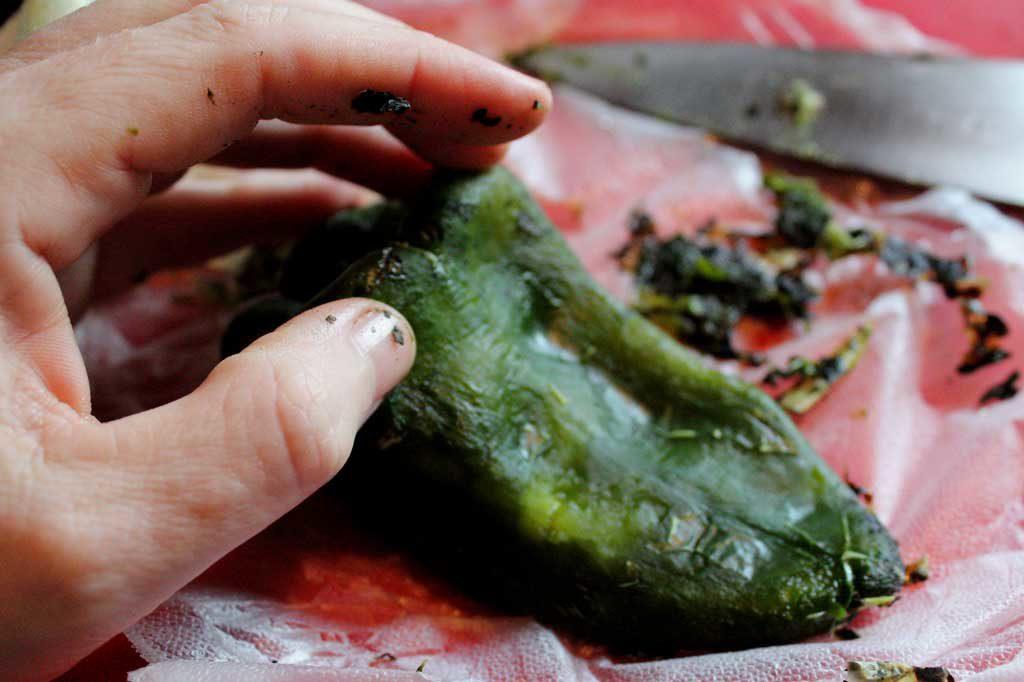 Things you need to know about preparing Poblano chiles. Preparing them becomes very simple, once you know how and the extra steps are so worth it! | TheMountainKitchen.com
