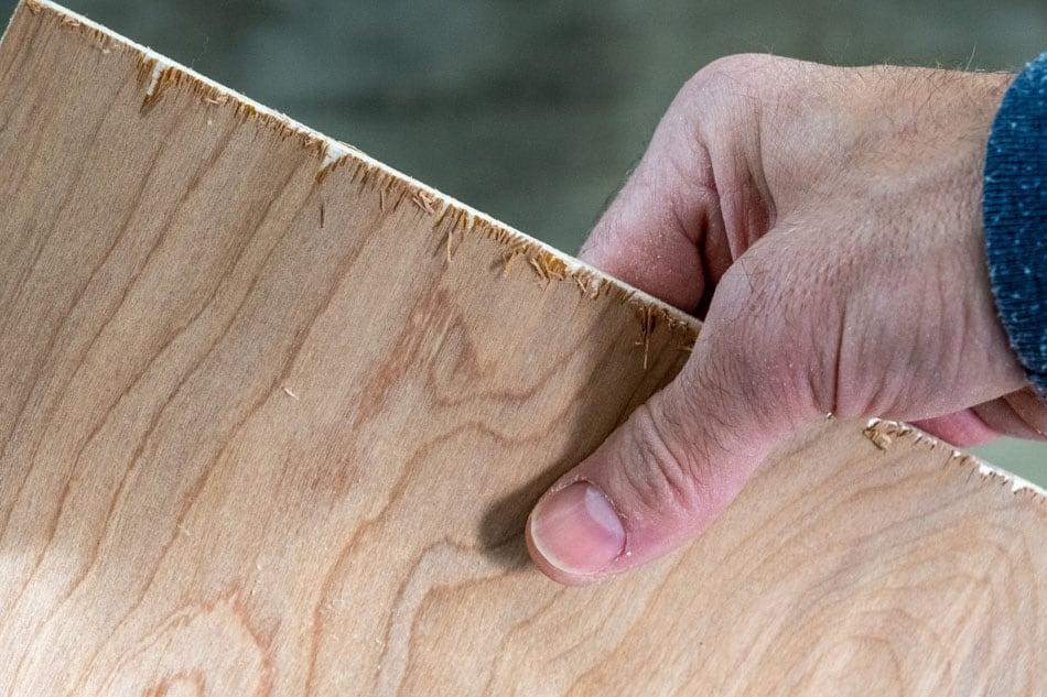 Handling rough wood without gloves