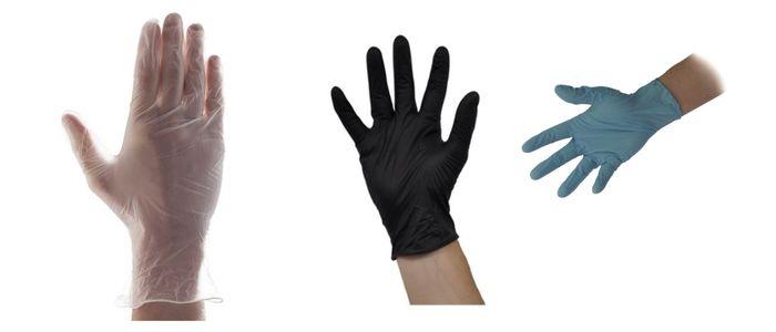 nitrile black gloves