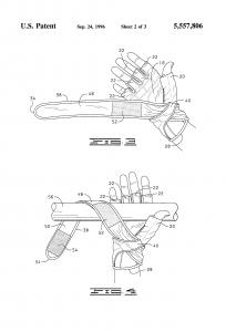 parts of a weight lifting glove