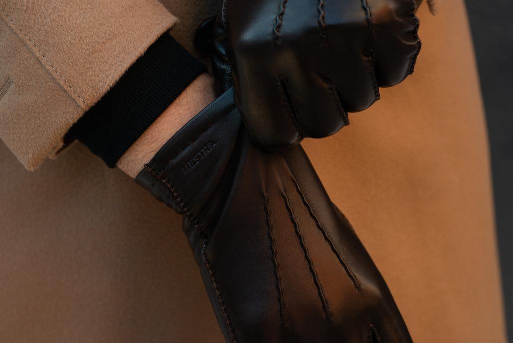 How to put on a leather glove properly