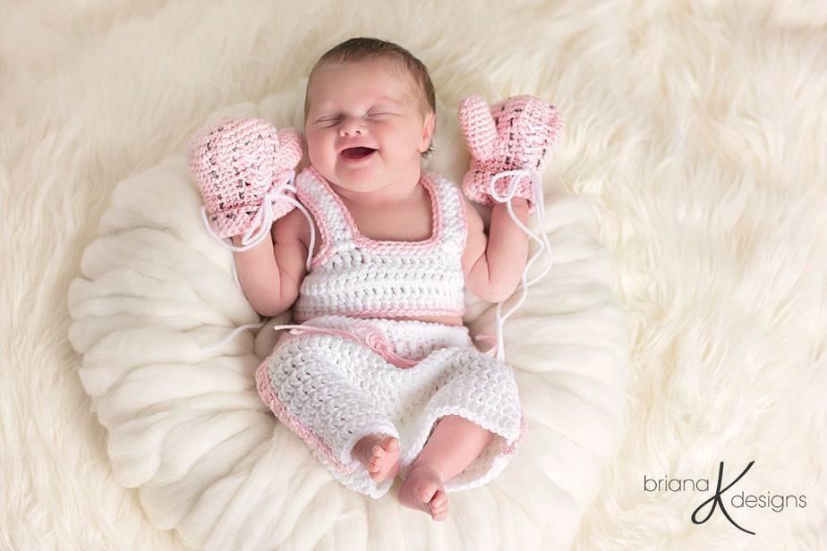 Boxer Baby Crochet Outfit by Briana K Designs