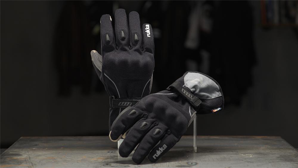 Textile motorcycle gloves