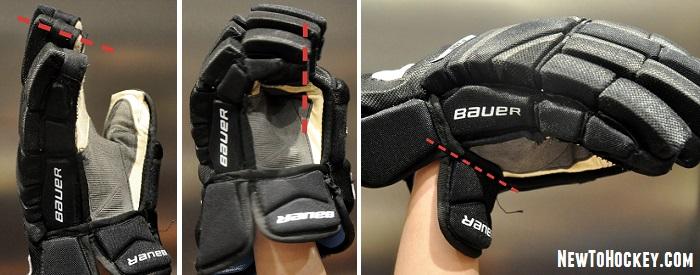 fitting hockey gloves