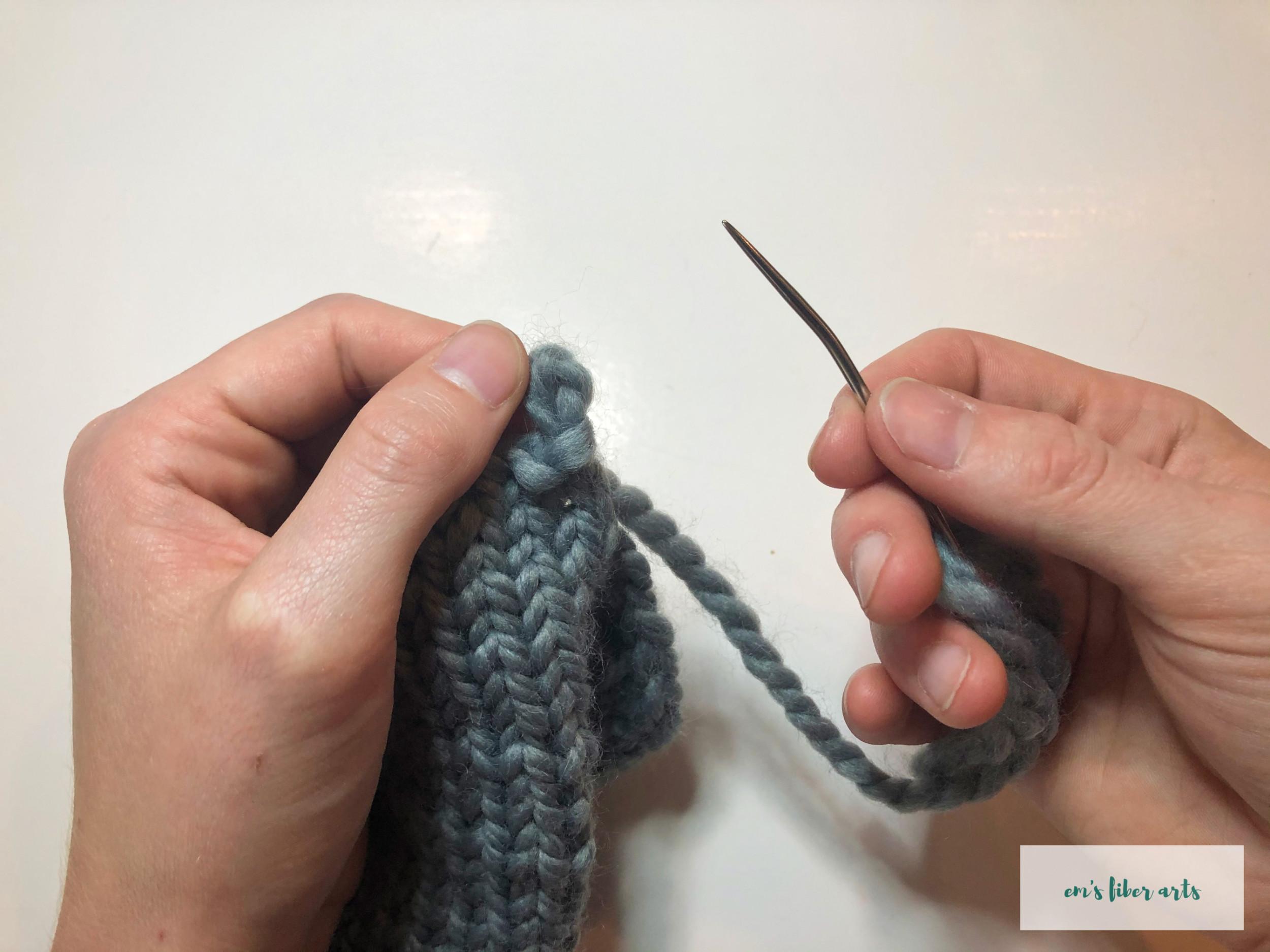 how to loom knit fingerless gloves