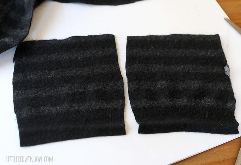 Super Simple Upcycled Felted Fingerless Gloves | littleredwindow.com