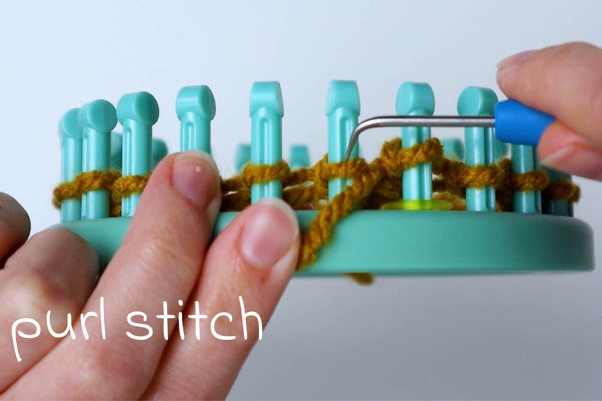 Making a purl stitch