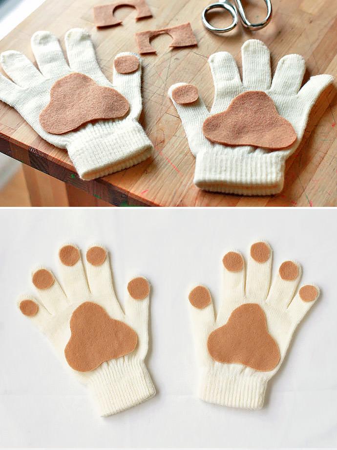 DIY Puppy Paw Gloves for Kids
