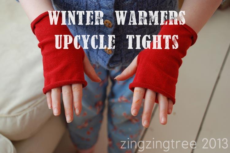 Upcycle Wool Tights Into Cool Fashionable Fingerless Gloves