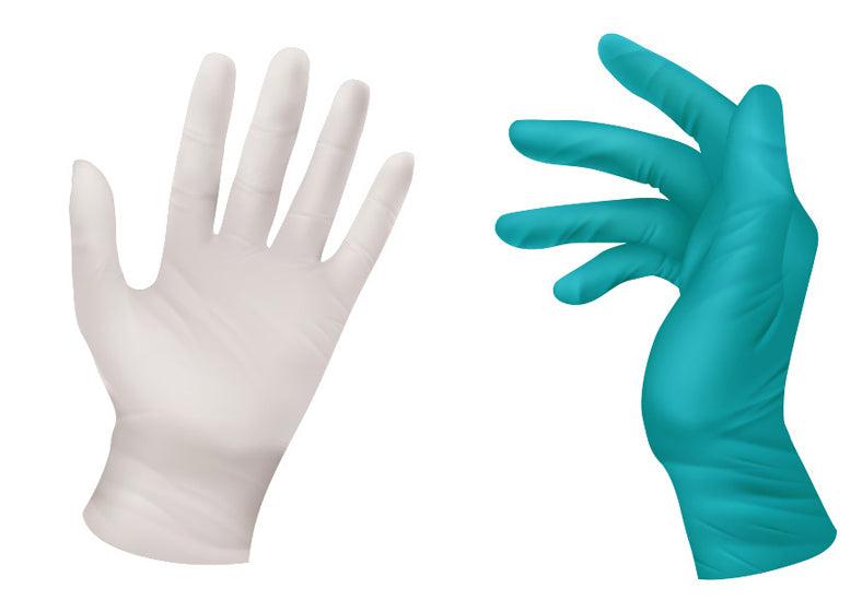 Difference between latex gloves and nitrile gloves