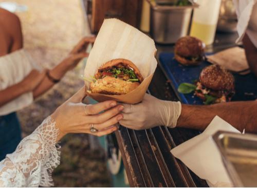 Gloves in Use on a Food Truck