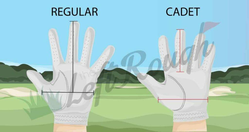 Regular vs Cadet Golf Glove