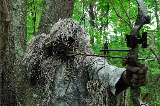 bow hunting ghillie jacket