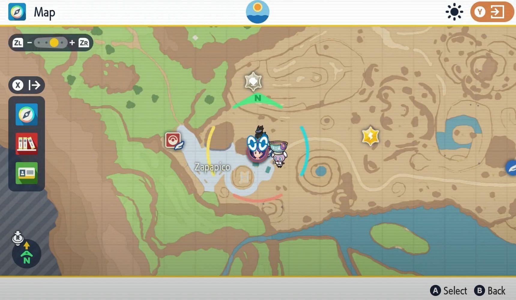 The location of the free Punching Glove (Image via Game Freak)