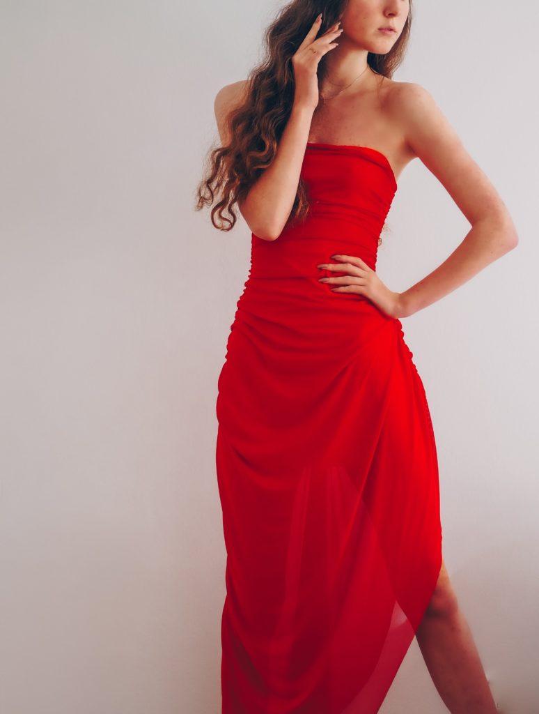 Red dress photo from Unsplash