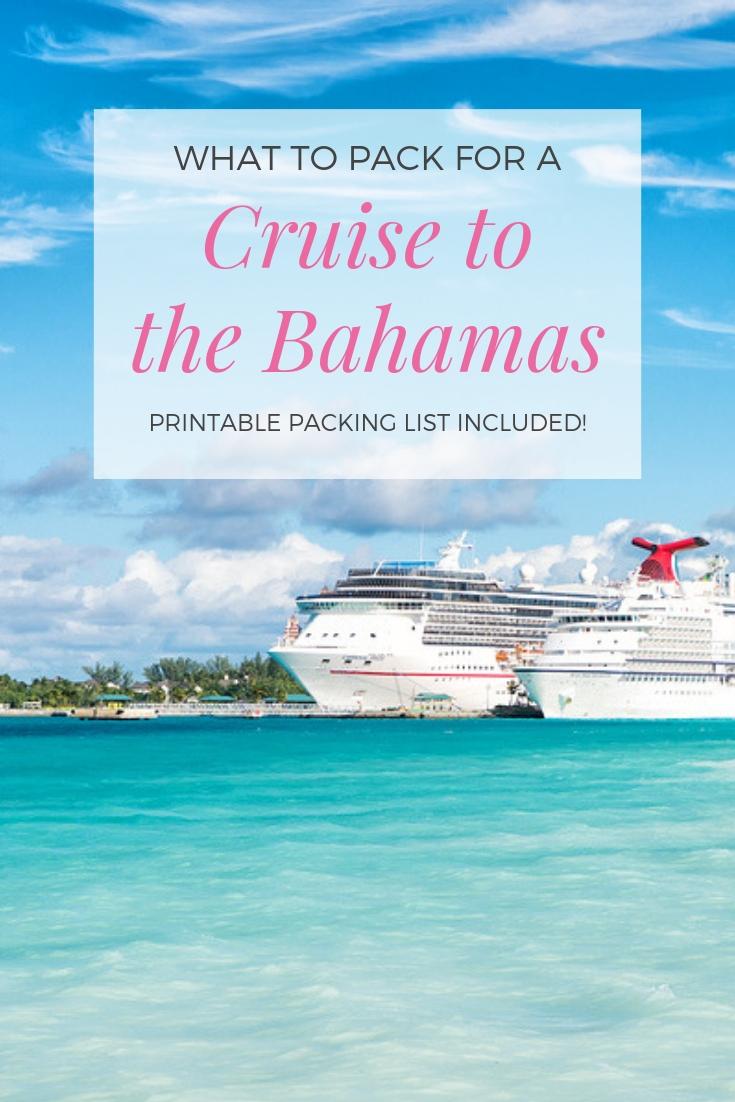 What to Pack for a Bahamas Cruise