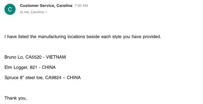 Where Are Carolina Boots Made?