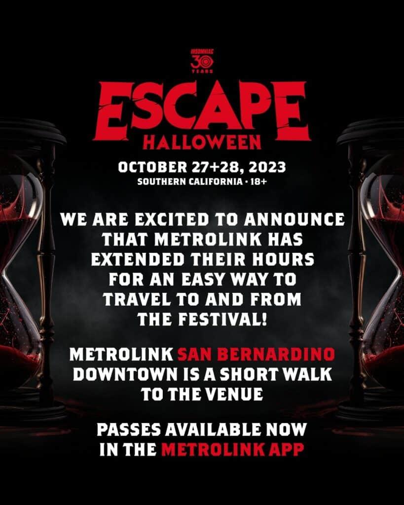 Escape Halloween 2023 Set Times, Festival Map, and Essential Info