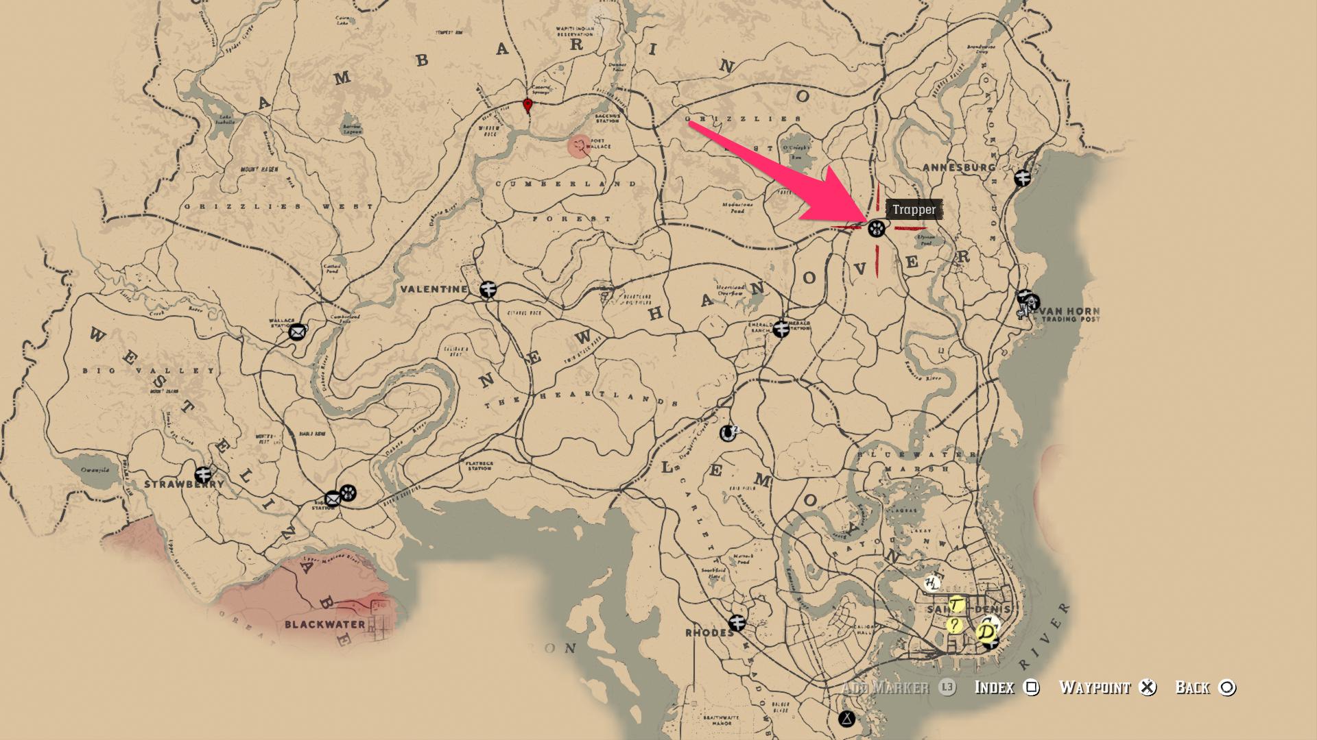 West Elizabeth Trapper location near Blackwater.