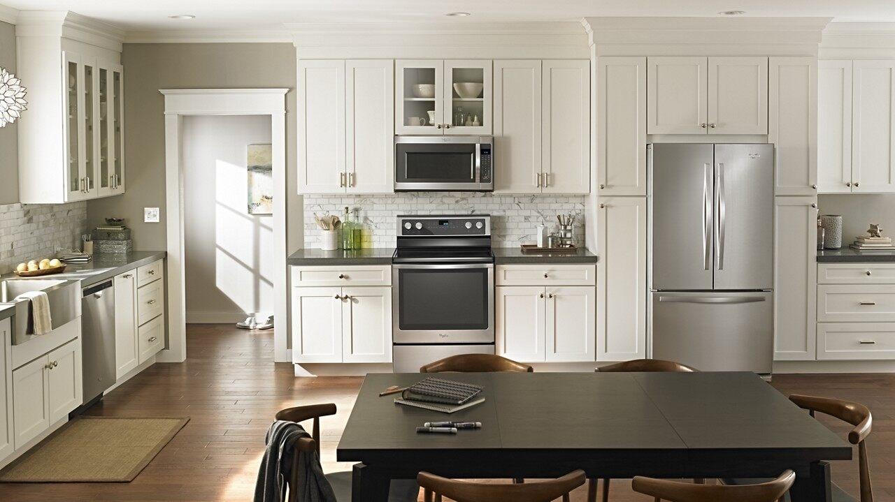 A kitchen featuring Whirlpool appliances