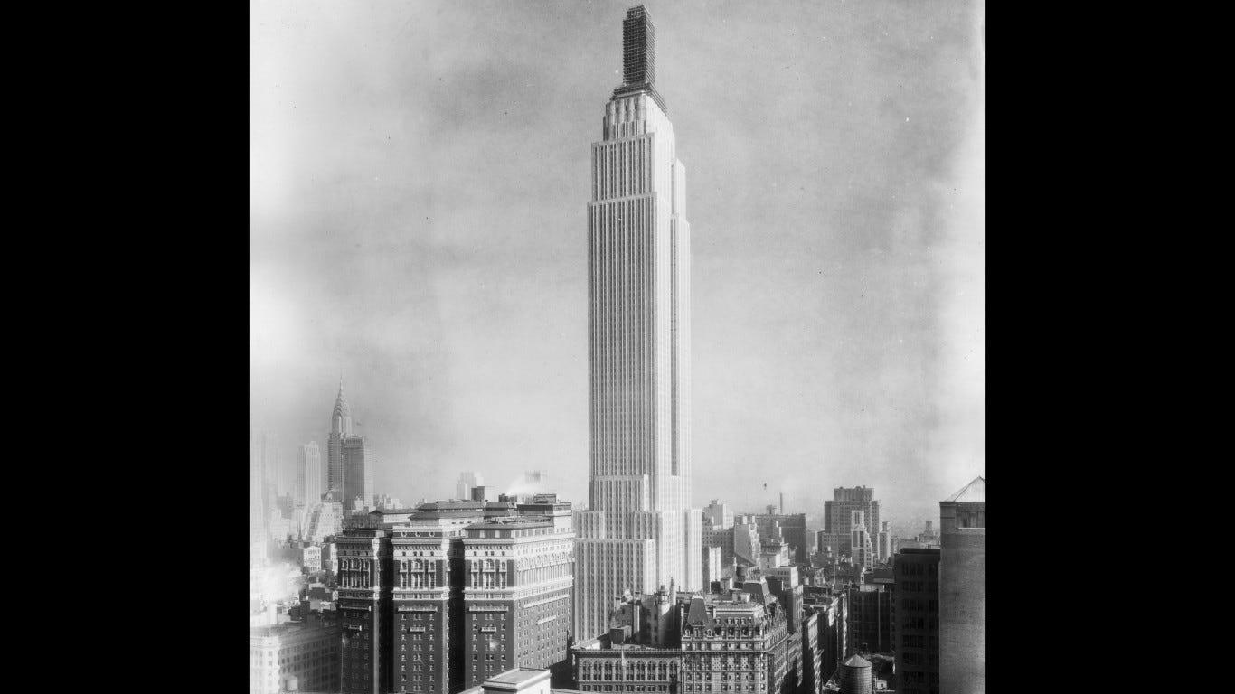 The Empire State Building was completed in 1931, long after New Yorkers had adopted the nickname u0022Empire State.u0022