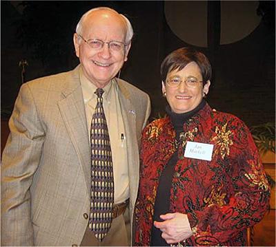 Dr. Reagan with Jan Markell during her 2006 annual conference