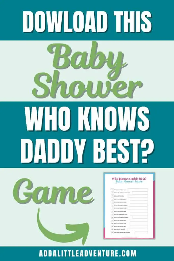 Download this Baby Shower Who Knows Daddy Best