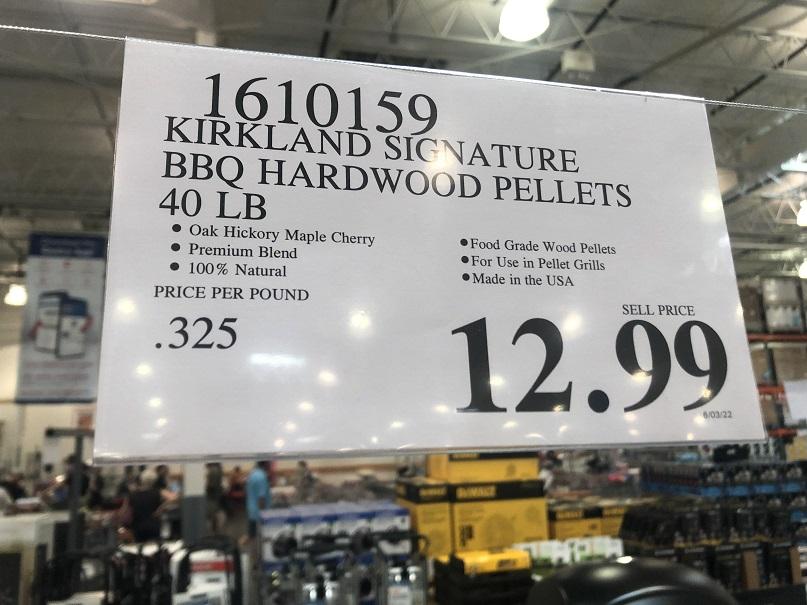 Price of Kirkland Wood Pellets at Costco
