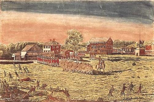 Firing on Lexington Common by Ralph Earl, Connecticut Historical Society