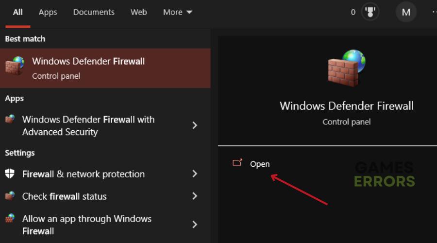 windows firewall allow an app or feature