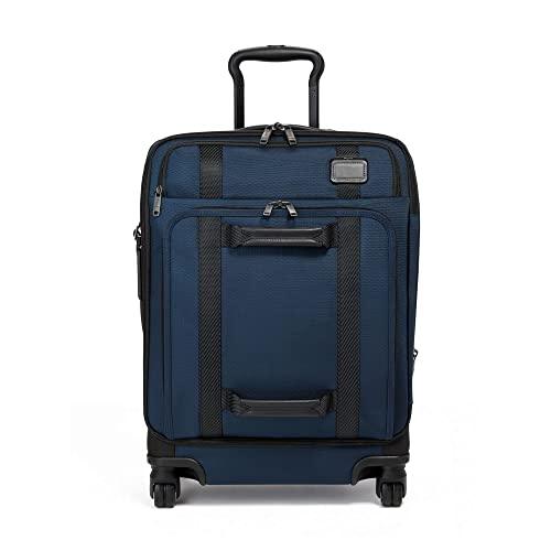 TUMI - Merge Continental Front Lid 4 Wheeled Carry-On Luggage - 22 Inch Rolling Suitcase for Men and Women - Navy/Black