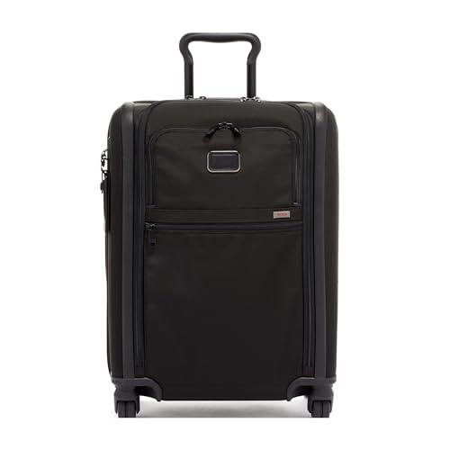 TUMI Alpha Continental Expandable 4-Wheeled Carry-On - Roller Bag for Extended Trips or Weekend Getaways - Carry-On Luggage with 4 Spinner Wheels - Travel Suitcase for Men & Women - Black