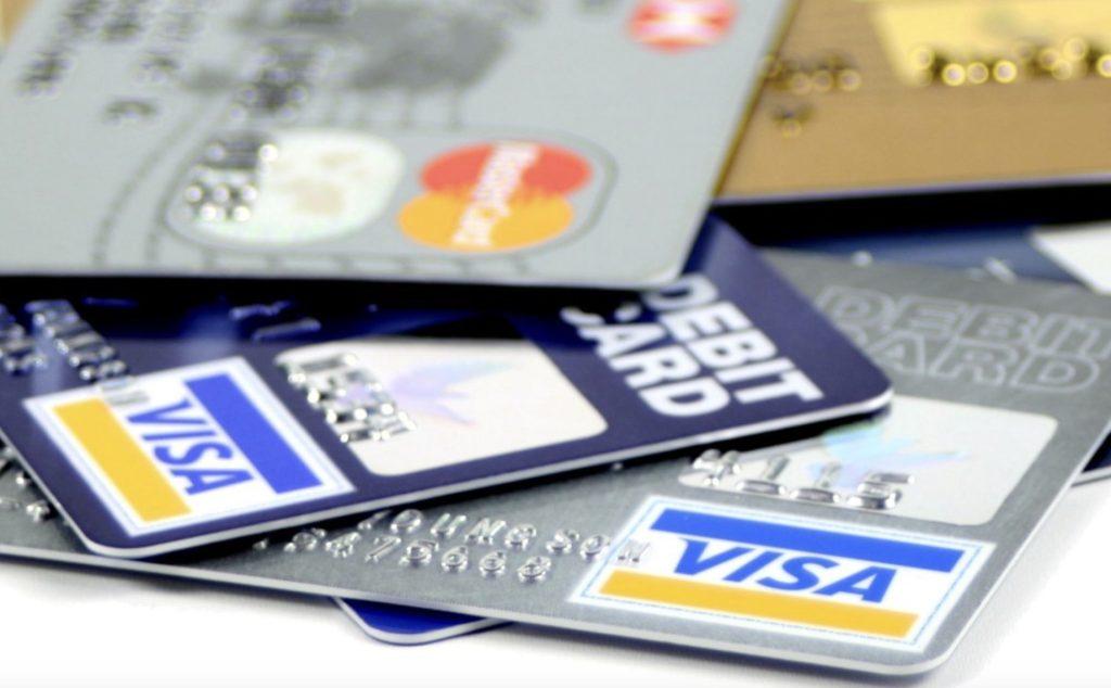 Multiple debit credit cards, visa mastercard