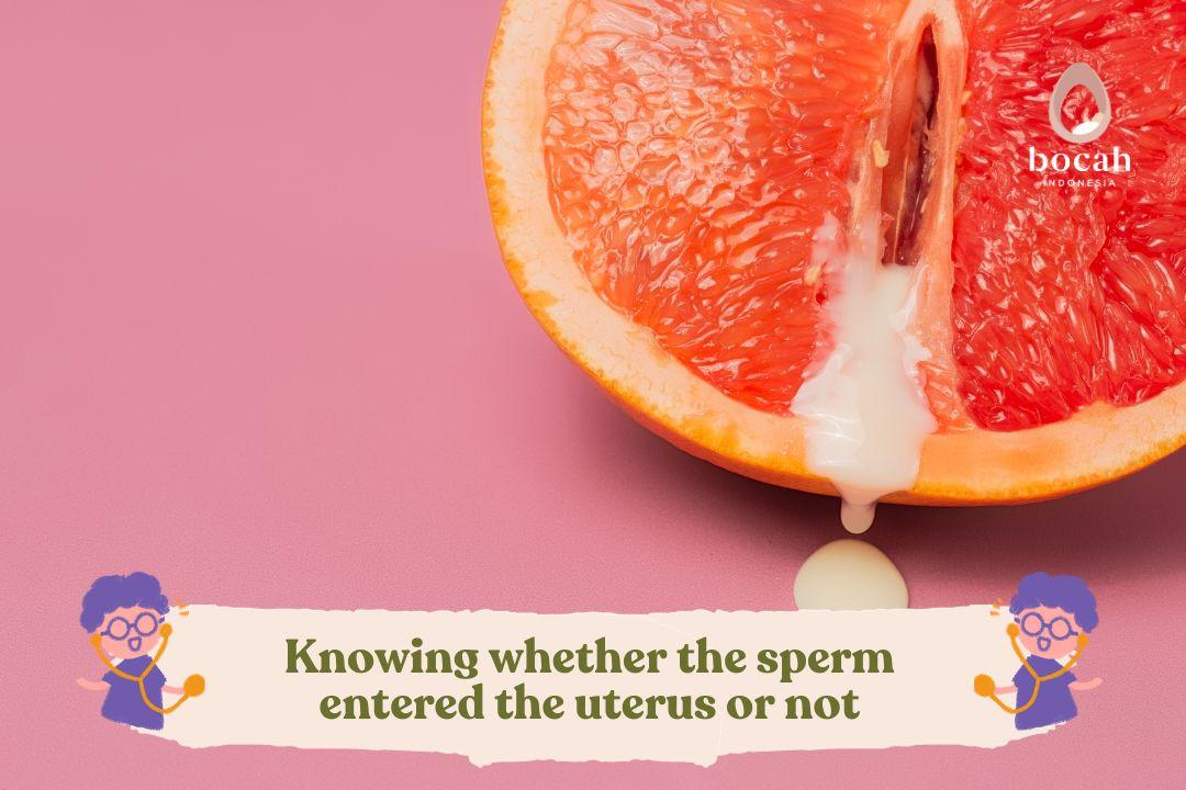 Knowing whether the sperm entered the uterus or not
