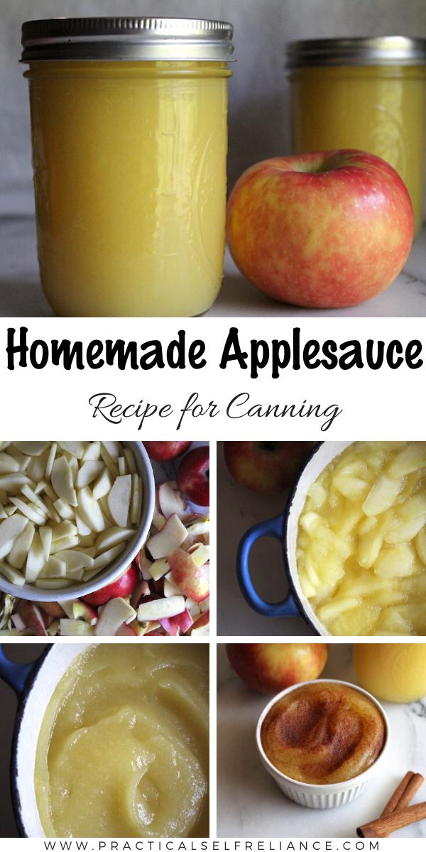 Homemade Applesauce recipe for canning ~ Canning applesauce at home is really easy, and it