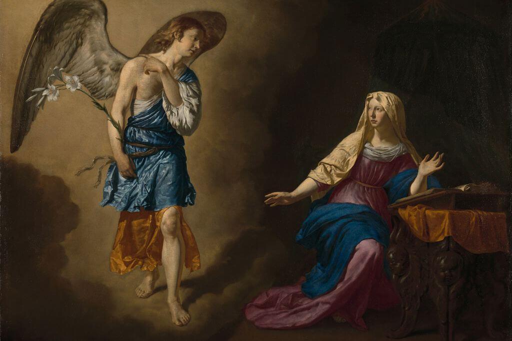 Angel gabriel told mary she will have the Son of God