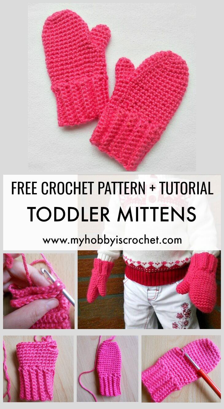 Toddler Mittens - Free Crochet Pattern and Tutorial