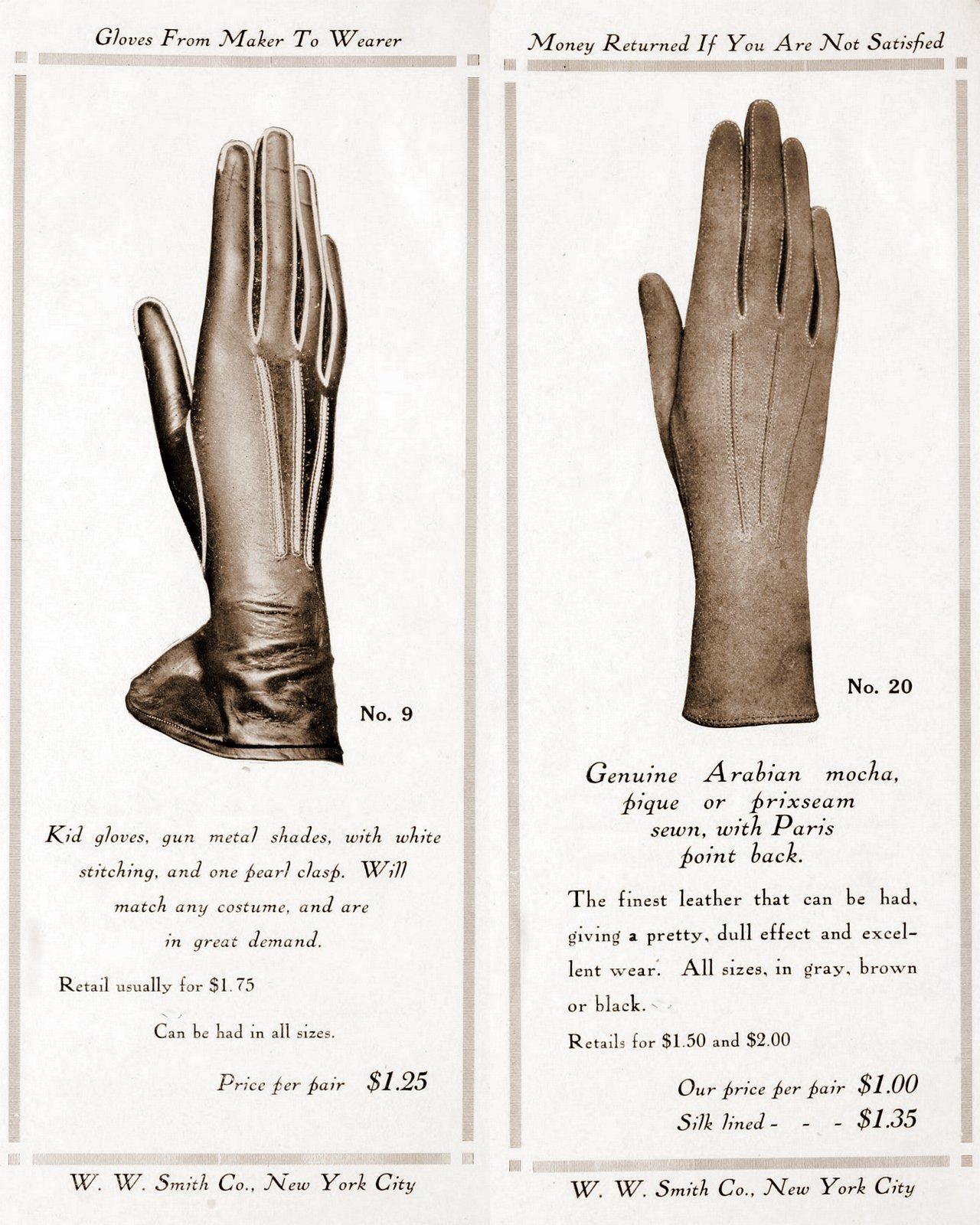 Antique gloves - styles for women from 1912 (3)