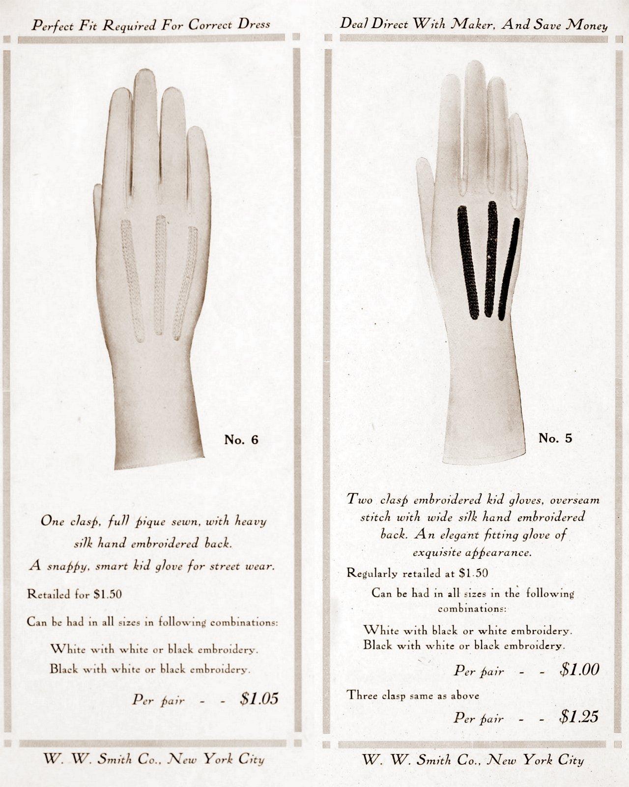 Vintage gloves - styles for women from 1912 (1)
