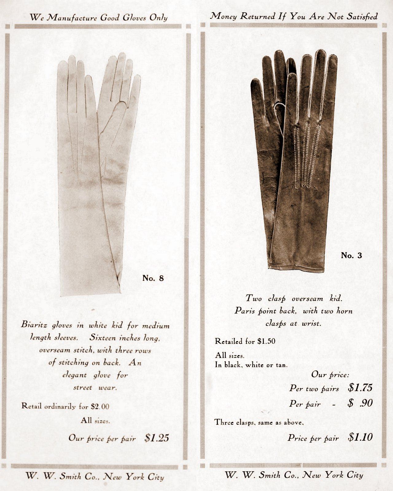 Antique gloves - styles for women from 1912 (4)