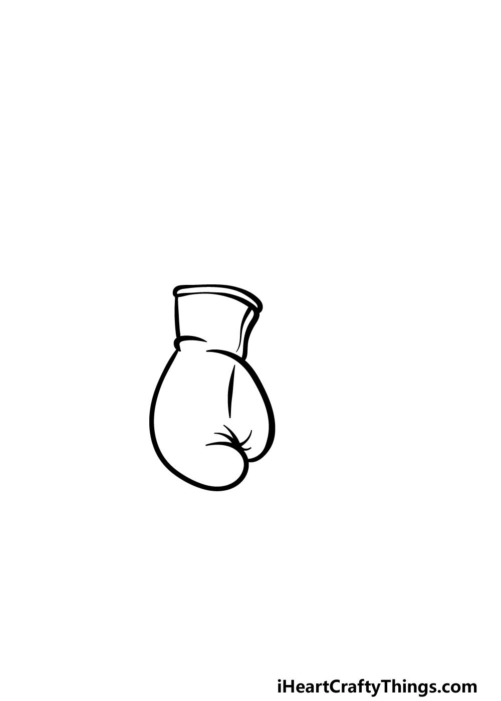 drawing boxing gloves step 1