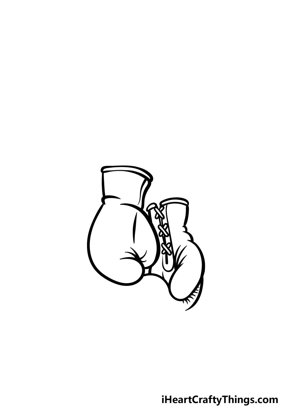 drawing boxing gloves step 3