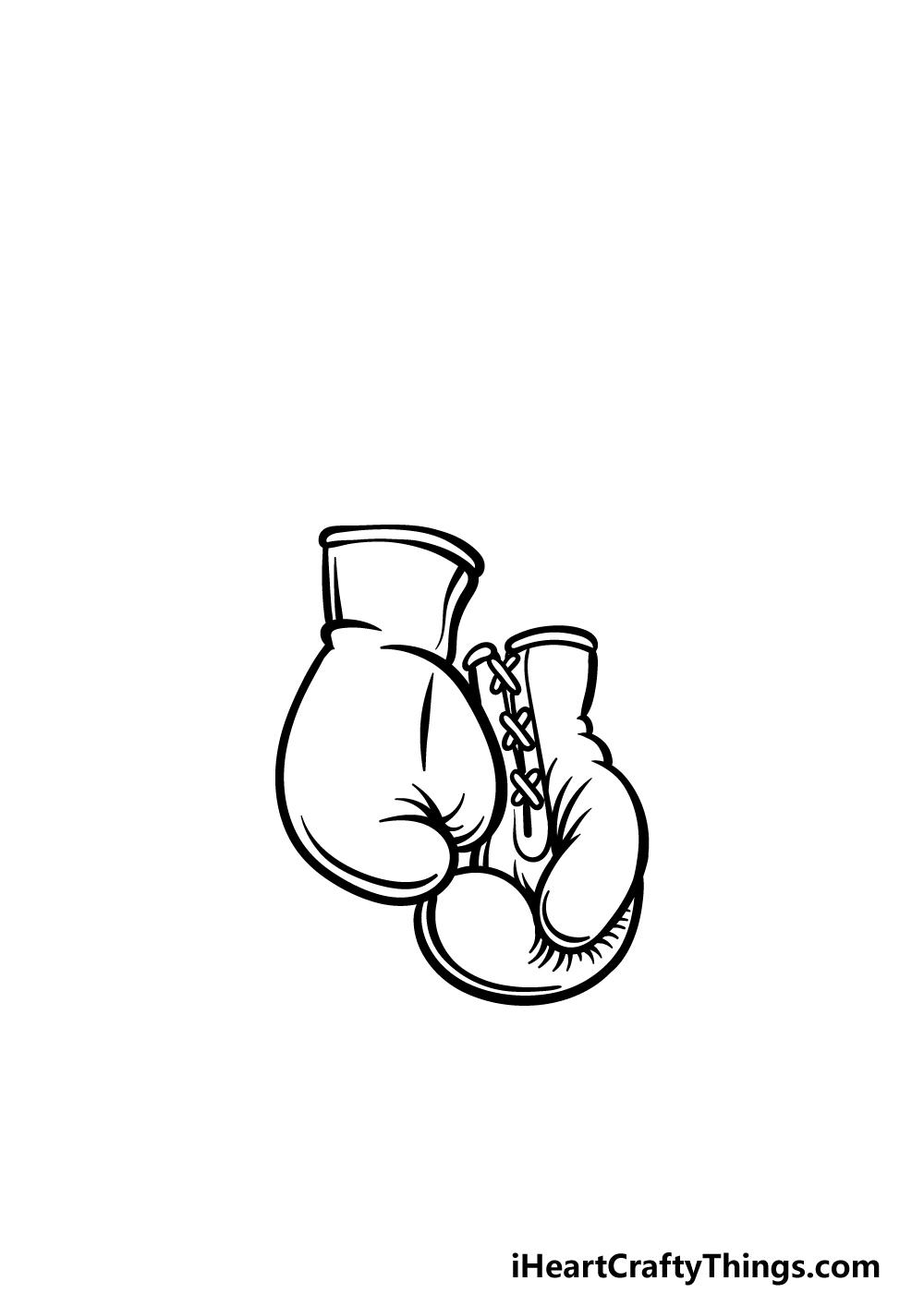 drawing boxing gloves step 4