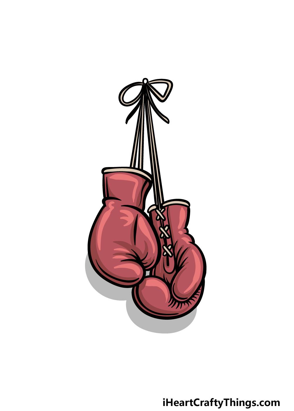 drawing boxing gloves step 6