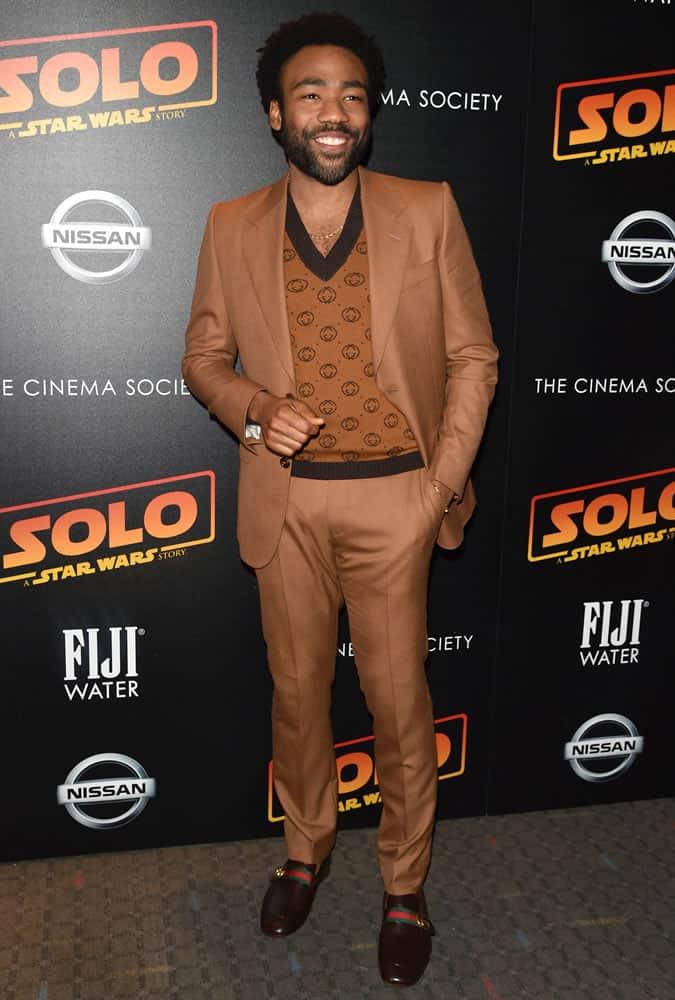 Donald Glover Brown Suit