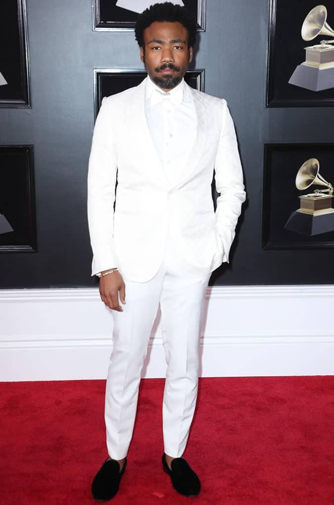 Donald Glover All White Outfit