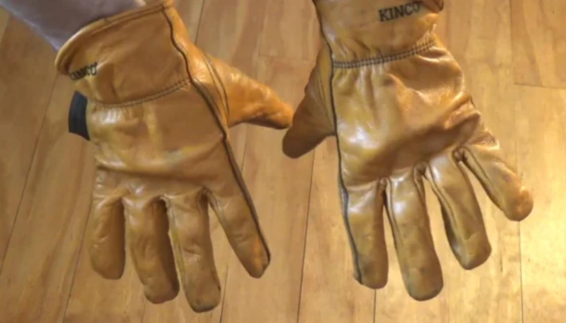 How do you make leather gloves less stiff