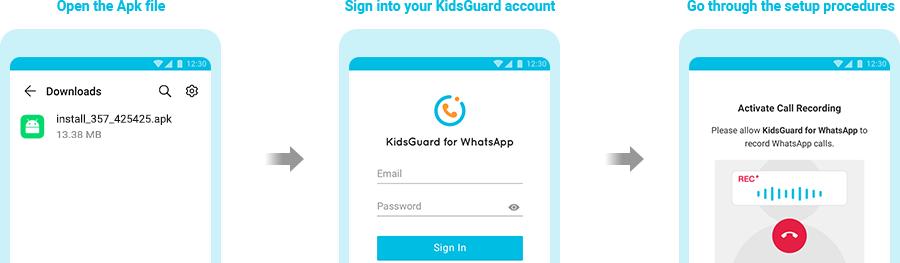 login kidsguard for whatsapp