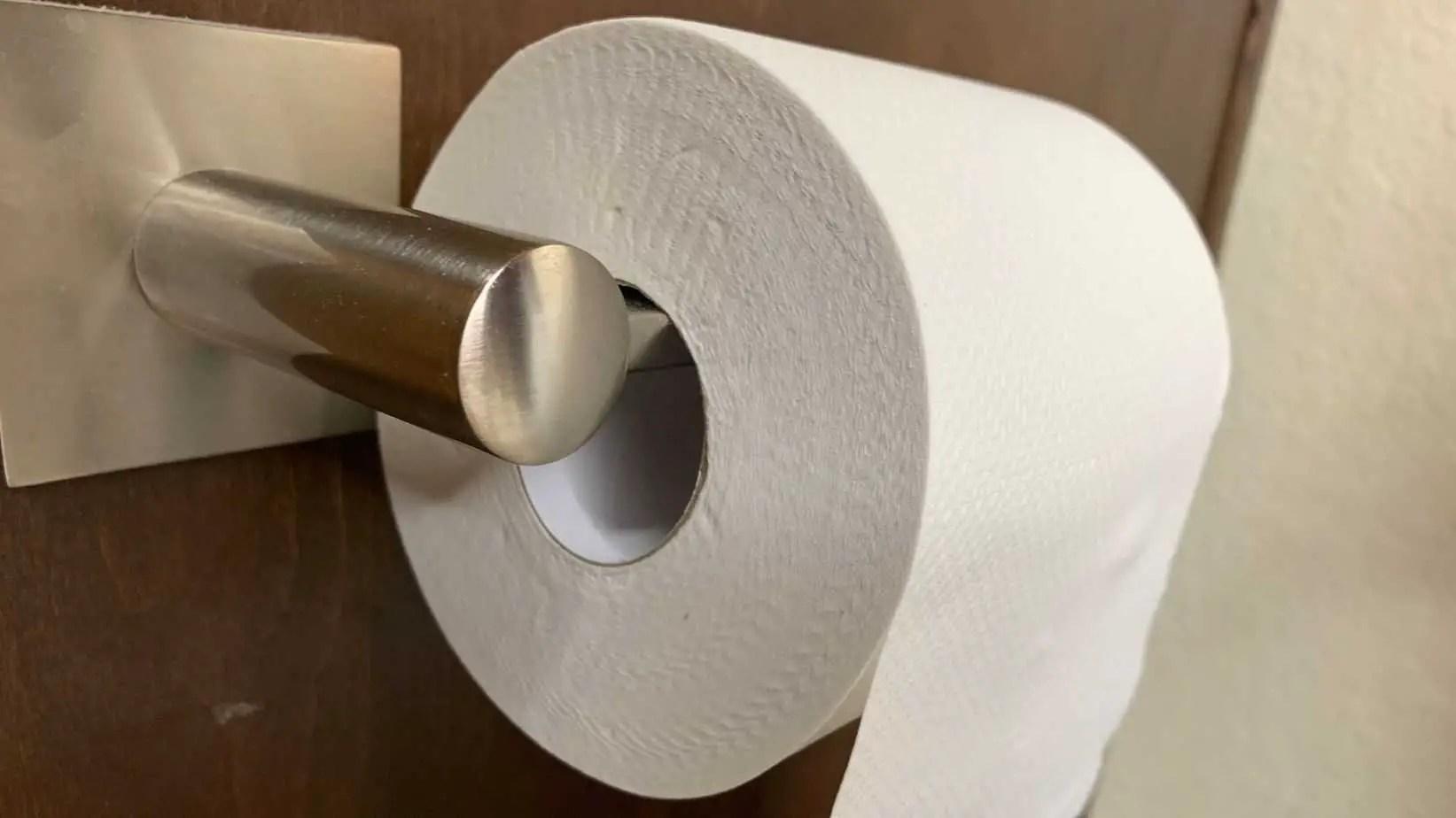 who gives a crap toilet paper out of package on toilet paper holder