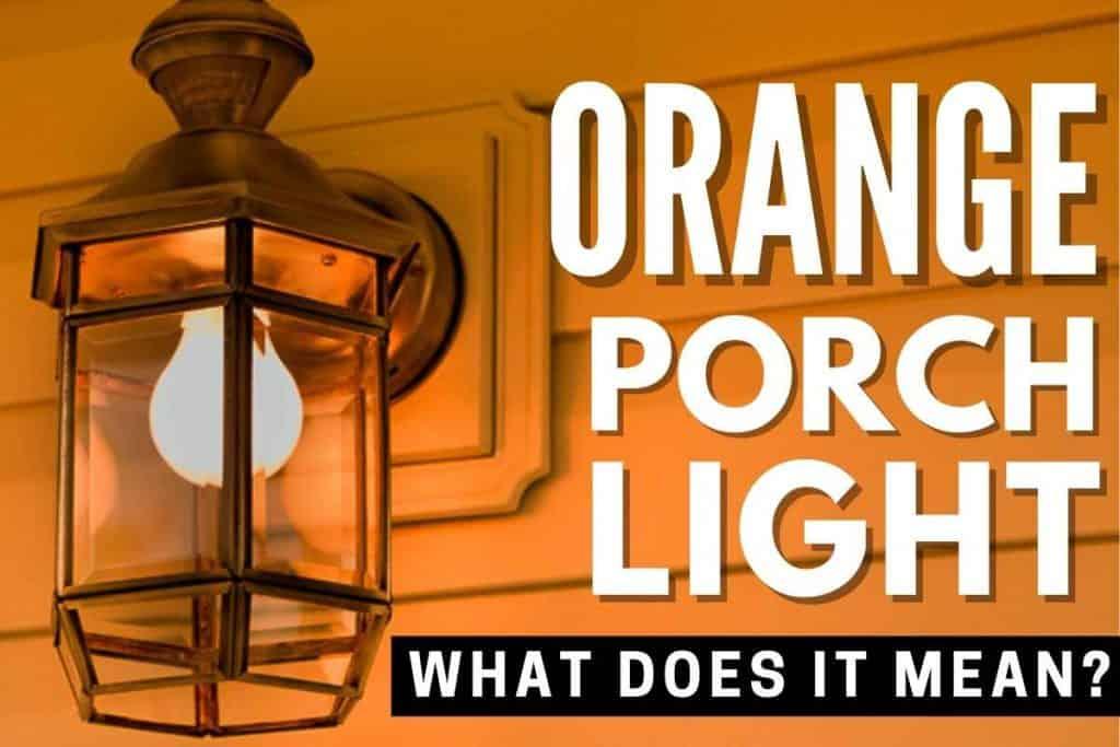 pink porch light meaning